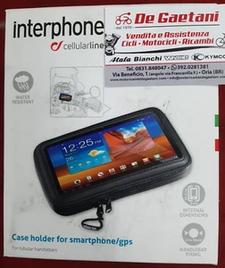 INTERPHONE CUSTODIA MORBIDA SMARTPHONE GPS NAVIGATORE SCHERMO 5.4'' IMPERMIABILE - Bild 1 von 2