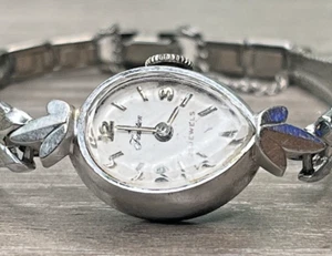 Reloj Sears Roebuck Tradition Oro Blanco 14K 10K GF Malla 11.8g Spiedel 25 Joyas - Imagen 1 de 18