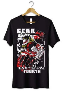 T-Shirt Maglietta Luffy Rubber Cappello di Paglia Anime One Piece Tshirt Unisex - Picture 1 of 3