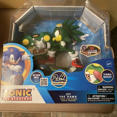 Retired 2012 NKOK Sonic The Hedgehog Free Riders Jet The Hawk 7" Inch R/C NIB - Image 1 of 4
