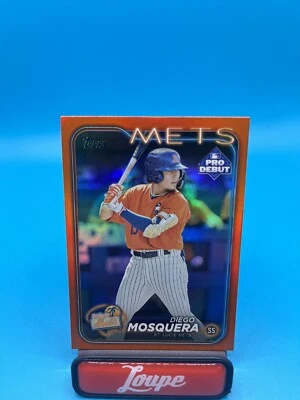 Diego Mosquera 2024 Topps Pro Debut Orange Foil 23/25 #PD-72 Mets - Image 1 of 3