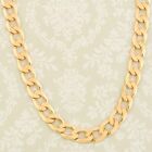 9ct Gold 20” Chunky Flat Curb Chain Necklace