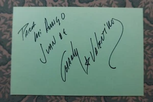 Charly Valentino - CINE MEXICANO - Culpable o inocente - Tambo-Autografiado 1985 - Imagen 1 de 2