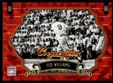 2012 Panini Cooperstown Crystal Collection Red Ted Williams /399 Red Sox #58