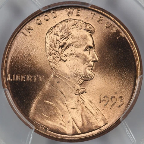 1993 PCGS MS67RD Lincoln Cent 46644540 Cover
