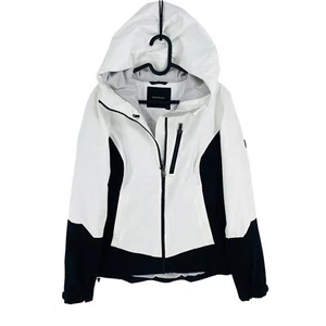 Peak Performance Women White Scoot HIPE CORE+ Ski Hooded Jacket Coat Size S - Picture 1 of 13