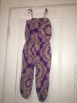 Baby Gap Purple Paisley Romper. Girls Sz 5 - Image 1 of 2