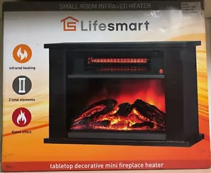 1000W Tabletop Infrared Electric Space Heater Realistic Flame Fireplace Warmer - Picture 1 of 3