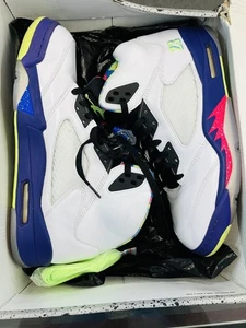 Nike Air Jordan 5 Men's Size 12 Retro Alternate Bel-Air White Shoes DB3335-100 - Picture 1 of 7