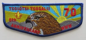 Tsoiotsi Tsogalii Lodge 70 Old North State NC S6 5th Anniv. Flap Blue Bdr - Picture 1 of 2