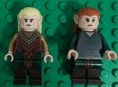 New LEGO The Hobbit Tauriel (lor034) & Legolas (lor035) Minifigures 79001 LOTR - Image 1 of 3
