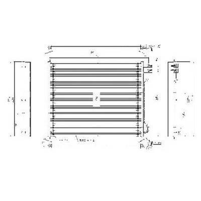 Condensador de aire acondicionado de repuesto para Ford Van E350 Super Duty 2015-2016 Foto 1 de 3
