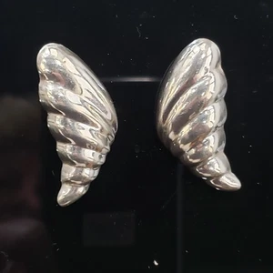 Tailandia 925 Pendientes Perforados Grandes Plata de Ley Cocoon 12g Sin Espalda Incluida - Imagen 1 de 11