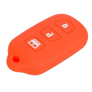 1x Red Silicone Remote Key Fob Case Fit for Toyota 4Runner Sequoia RAV4 Use - Imagen 1 de 4