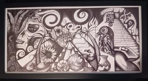  Cultural Street ART By ARTISTS MENACE Title Black And White Makes Brown... - Picture 1 of 6