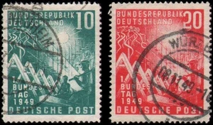 Alemania #665-666 conjunto usado en muy buen estado - Imagen 1 de 1