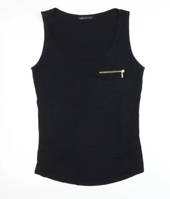 Marks and Spencer Women's Black Tank Top Size 10 — 第 1/4 张图片
