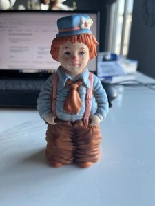 Vintage Ceramic Clown Enesco Imports "SPENDERS" 1986 Collectable 6 in - Picture 1 of 9