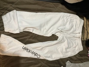 Men Calvin Klein White Joggers Size Small - Picture 1 of 6