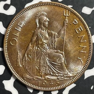 1945 Great Britain 1 Penny Lot#E8584 High Grade! Beautiful! - Picture 1 of 2