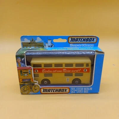 VINTAGE MATCHBOX SUPERKINGS BERLIN BUS K-15 Mint - Image 1 of 4