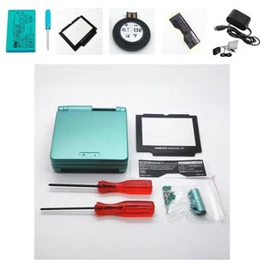NEW GBA SP Game Boy Advance SP Replacement Housing Shell Screen Lens Green USA! - Picture 1 of 1