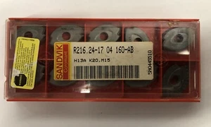  Sandvik Carbide Inserts - R216 24-15 04 125-AB 235 P45, M35 - Qty. 3 - Picture 1 of 2
