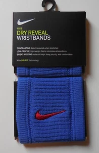 Nike Dri-Fit Reveal Pulseras Juego Rojo Real/Universidad 1 Par - Imagen 1 de 4