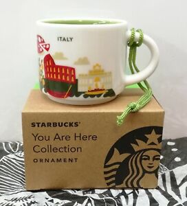 Starbucks ITALY YAH ornament 2 oz New in Box You Are Here Espresso Mug