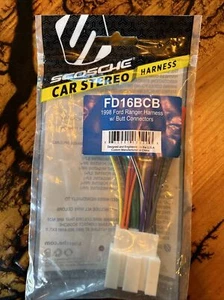 New Scosche FD16BCB Wiring Harness w/ Butt Connectors for 1998 Ford Ranger - Picture 1 of 2
