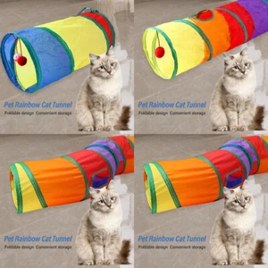 Dog Cat Tunnel Pet Tube Collapsible Play Toy Indoor Outdoor Kitty Puppy Toys - Picture 1 of 15