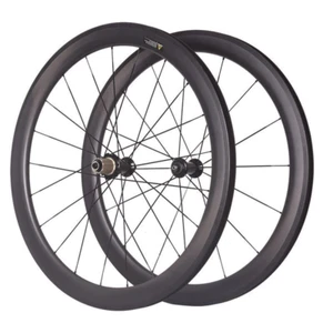 700C Depth 50MM Carbon C / V Brake Rim Brake Road Bike Wheelset Bicycle Wheels - Picture 1 of 16