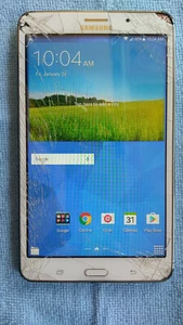 Samsung Galaxy Tab 4 T237P, 16gb, Sprint, clean ESN, broken glass, good lcd T15 - Picture 1 of 3