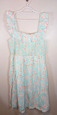 Vestido Vineyard Vines Milkmaid Tropical Floral Costa Playa Midi Talla XXL NUEVO CON ETIQUETAS Foto 1 de 4