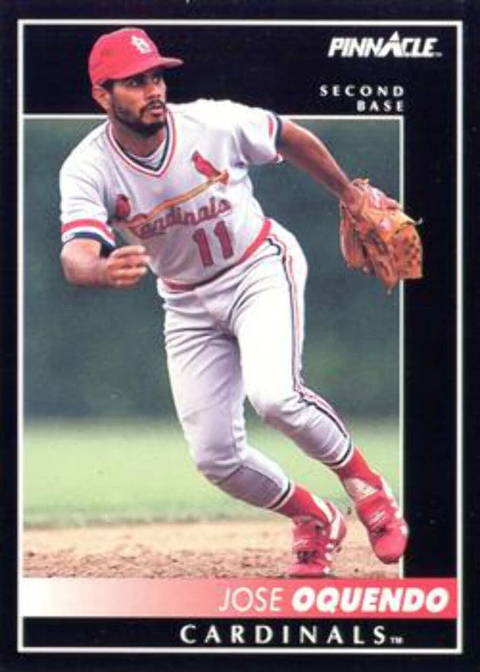 #239 Jose Oquendo - St. Louis Cardinals - 1992 Pinnacle Baseball - Image 1 of 1