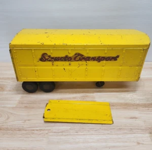 Vintage 1950s Structo Transport Trailer No Cab Pressed Steel 16" w/ Ramp - Picture 1 of 10