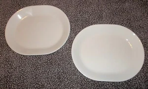 Corelle Livingware 12 inch Serving Platter, Winter Frost White Lot of 2 - Picture 1 of 7