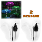 2Pcs Outdoor Solar Power Garden Lights LED 7Color Changing Stake Jellyfish Light
