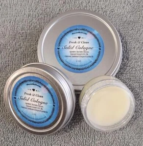 Men's Solid Cologne – Travel-Friendly, Handmade Cream Cologne Tins, Long-Lasting - Picture 1 of 4