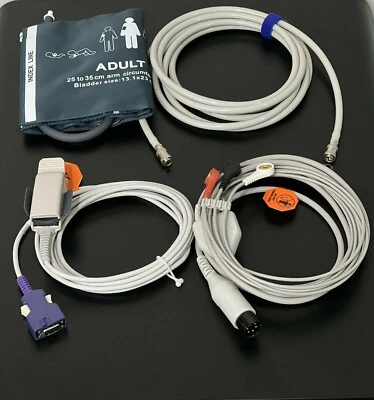 Datascope Passport 2 Bundle - Cuff, Hose, SpO2 Oximax, ECG - Same Day Shipping