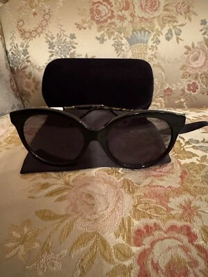 Gafas de sol Gucci GG con monograma marrón oscuro nuevas ojo de gato Foto 1 de 4