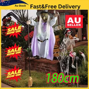 Halloween Animated Hovering Witch Animatronics Halloween Decorations Outdoor AU - Picture 1 of 18