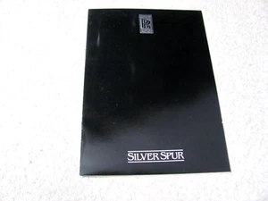 1981 ROLLS ROYCE SILVER SPUR (UK) SALES BROCHURE !! - Picture 1 of 3
