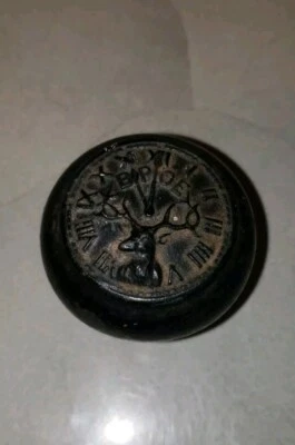 Antique BPOE Elks Lodge CAST IRON Door Knob Door Pull 2 1/4" Diameter - Image 1 of 4