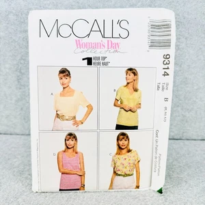 Camisa pulóver suelta McCalls 9314 Misses talla 8 12 patrón de costura - Imagen 1 de 4