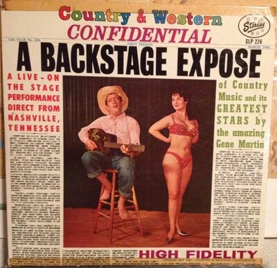 Gene Martin - Country & Western Confidential (A Backstage Expose) (LP) (Very Goo - Image 1 of 4
