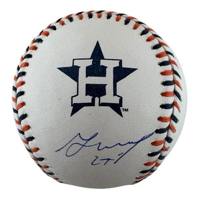 Jose Altuve Signed Autographed Astros Logo Major League MLB Baseball Beckett BAS - Image 1 of 3
