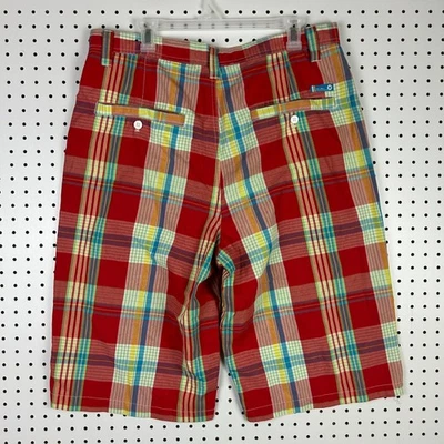 Pantalones Cortos Southpole Y2K Cuadros Talla 36 Hip Hop Pierna Ancha Sueltos Años 90 Ropa de Calle Rojo Foto 1 de 4