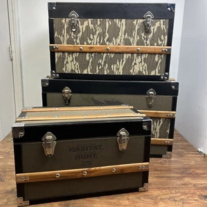 NWTF Turkey Federation 3Pc Trunk Camo Green Save the Habitat Save the Hunt Decor - Picture 1 of 24