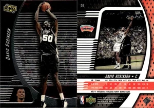 1998-99 Upper Deck Ionix David Robinson #52 Navy/San Antonio Spurs - Picture 1 of 4